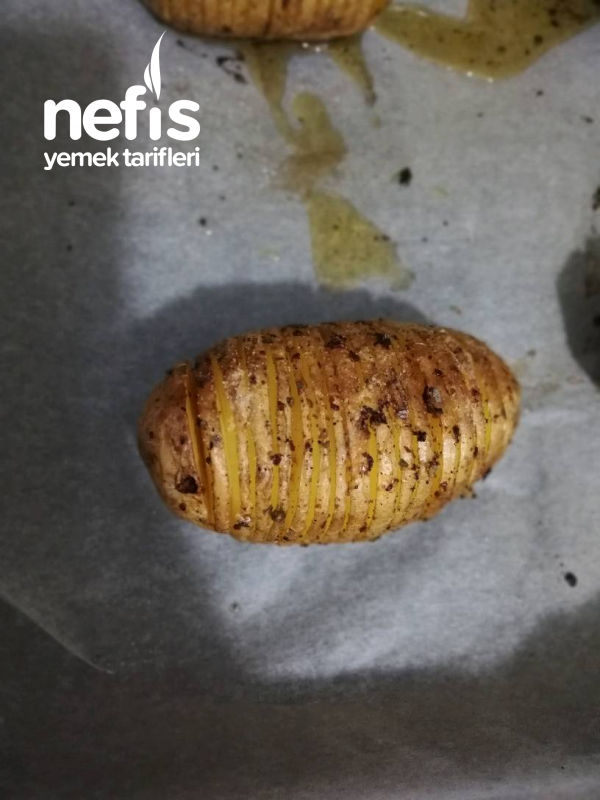Kaşarlı Yelpaze Patates (fotoğraflı)