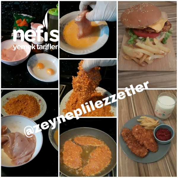 Cips Kaplamalı Tavuk