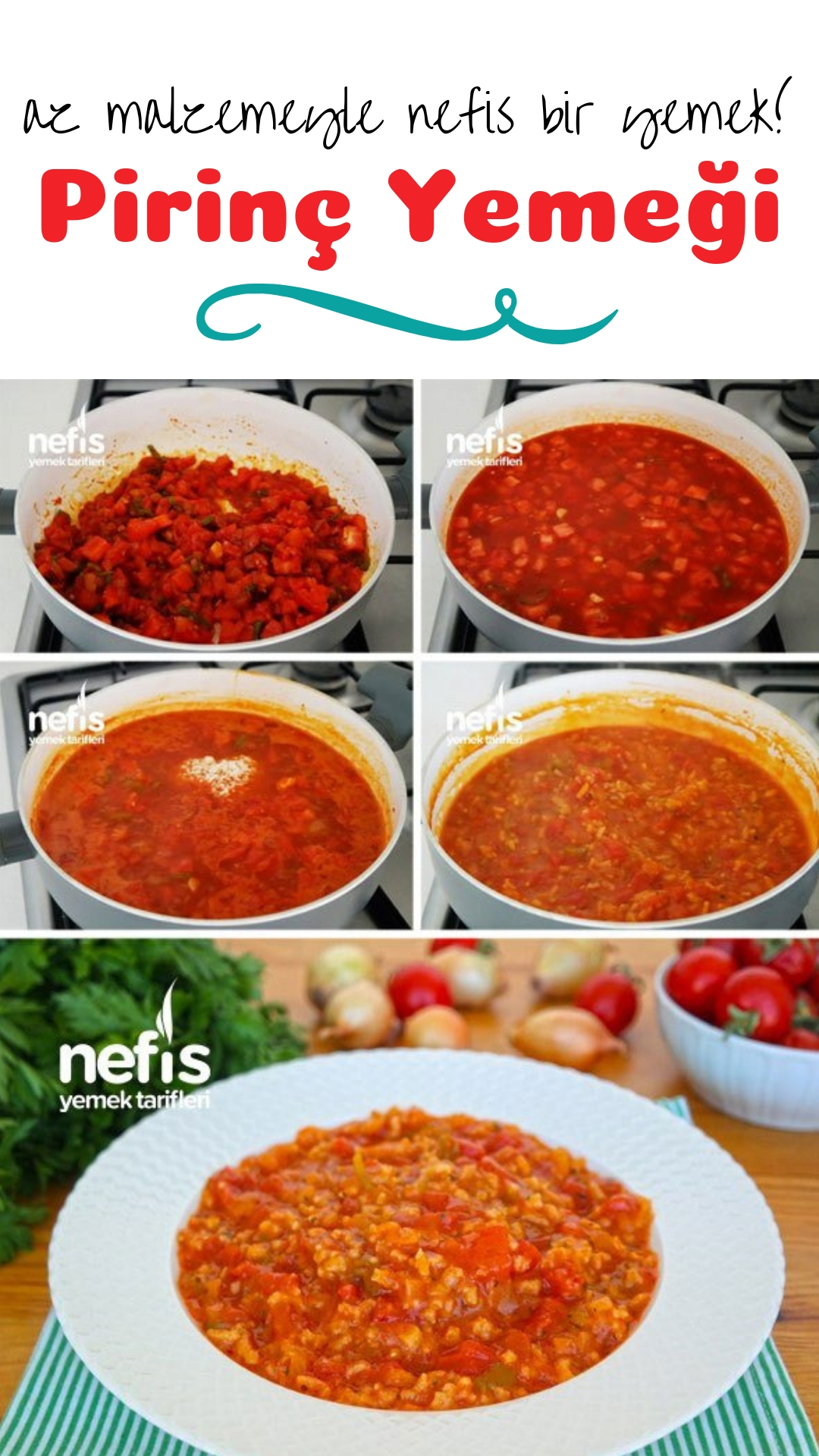 Pirinçli Domates Çorbası Pirinçli Domates Çorbası