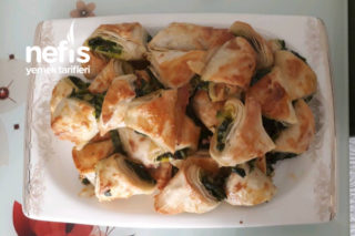 Çıtır Çıtır Ispanaklı Zeytinyağlı Lokmalık Börek Tarifi