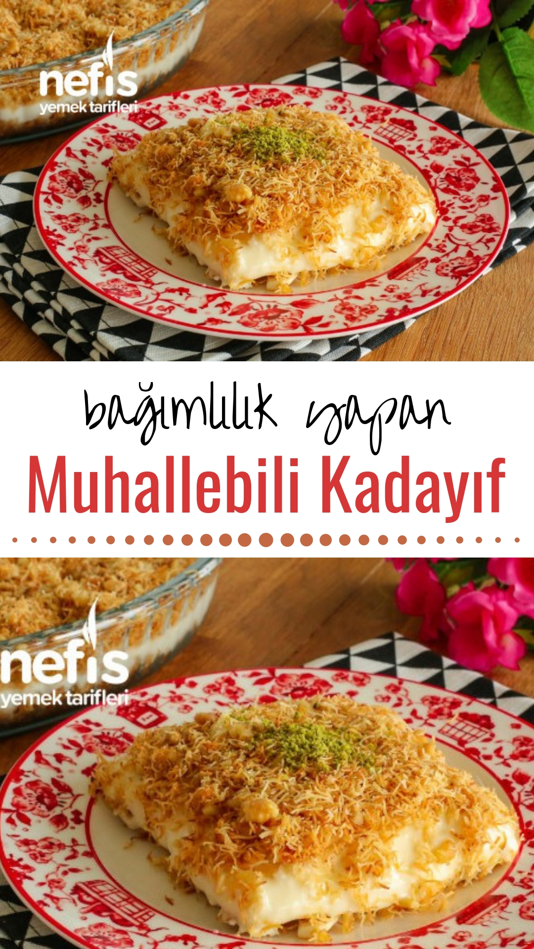 Ramazan Tatlılarından Muhallebili Kadayıf Tarifi Ramazan Tatlılarından Muhallebili Kadayıf Tarifi