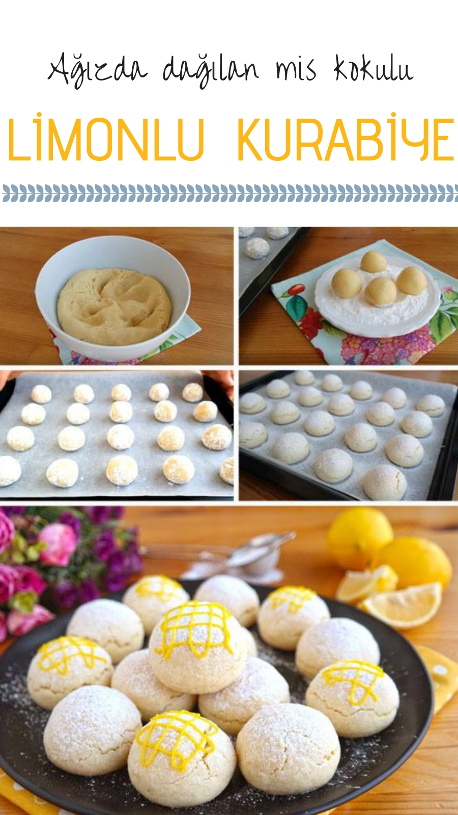 Limonlu Mısır Unlu Kurabiye Limonlu Mısır Unlu Kurabiye