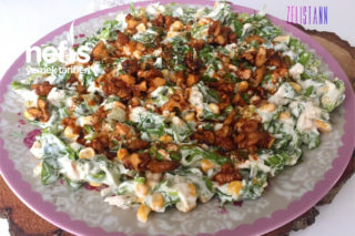 Yoğurtlu Marul Salatası Tarifi