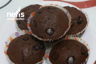 Damla Çikolatalı Kakaolu Muffin Tarifi