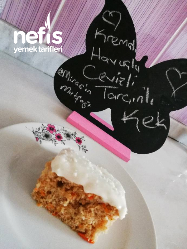 Kremalı Havuçlu Cevizli Tarçınlı Kek Nefis Yemek Tarifleri 5093597