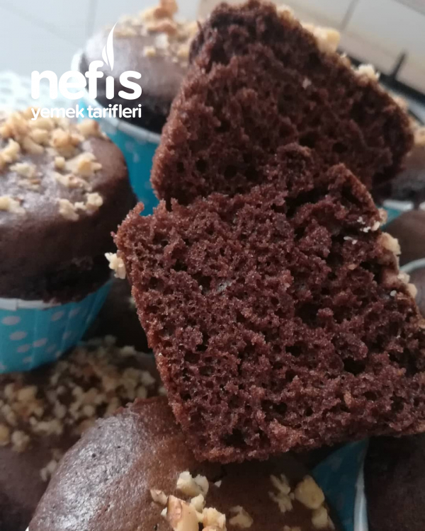 Kakaolu Muffin Kek (nefis Kabaran İçi Pamuk Gibi)