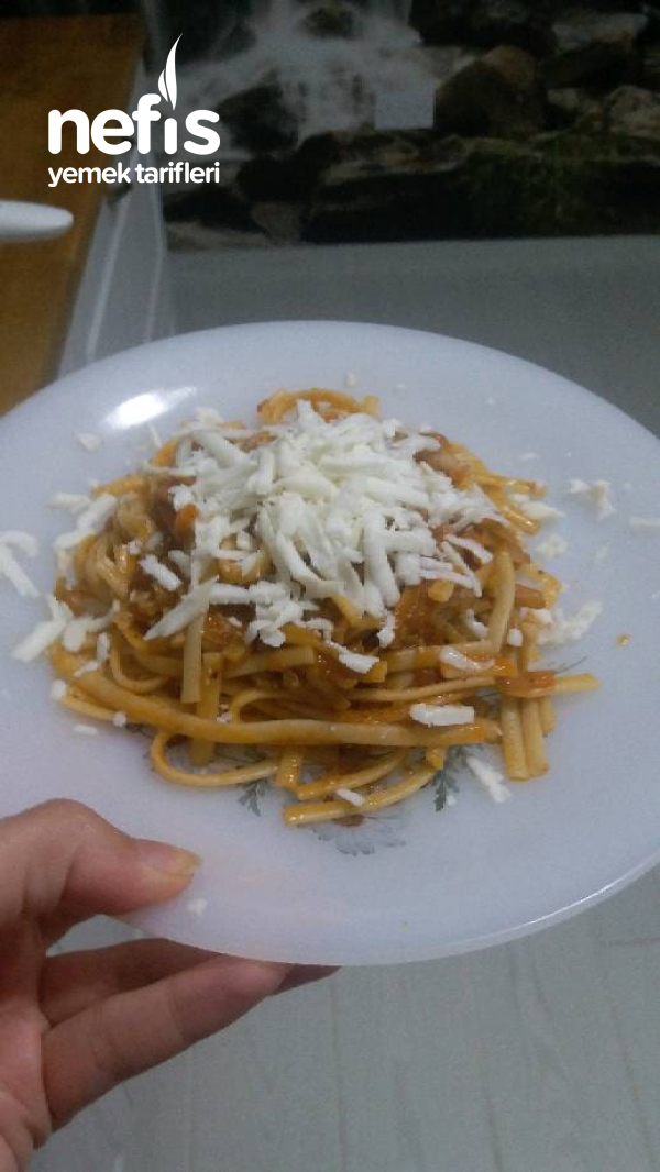 Kabaklı Havuçlu Spaghetti Makarna