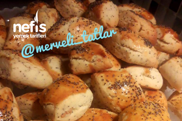 Haşhaşlı Cevizli Kıyır Kıyır Tuzlu Kurabiye Nefis Yemek Tarifleri