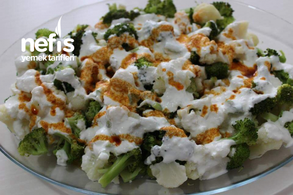 Yoğurtlu Karnabaharlı Brokoli Salatası