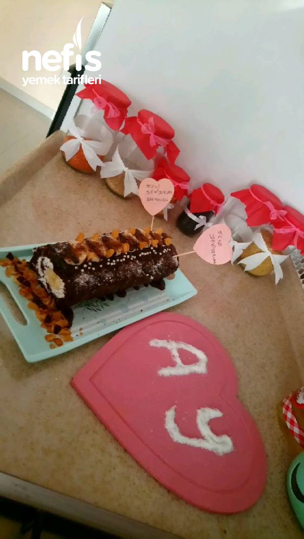 Yumoş Rulo Pasta # Evlilik Yıl Dönümüne Özel#