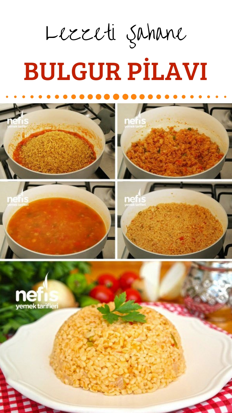 Domatesli Bulgur Pilavi Tarifi Videosu Domatesli Bulgur Pilavi Tarifi Videosu