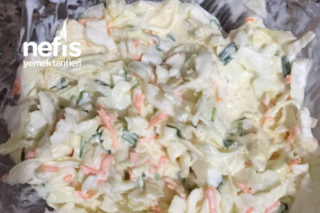 Coleslaw Beyaz Lahana Salatası Tarifi