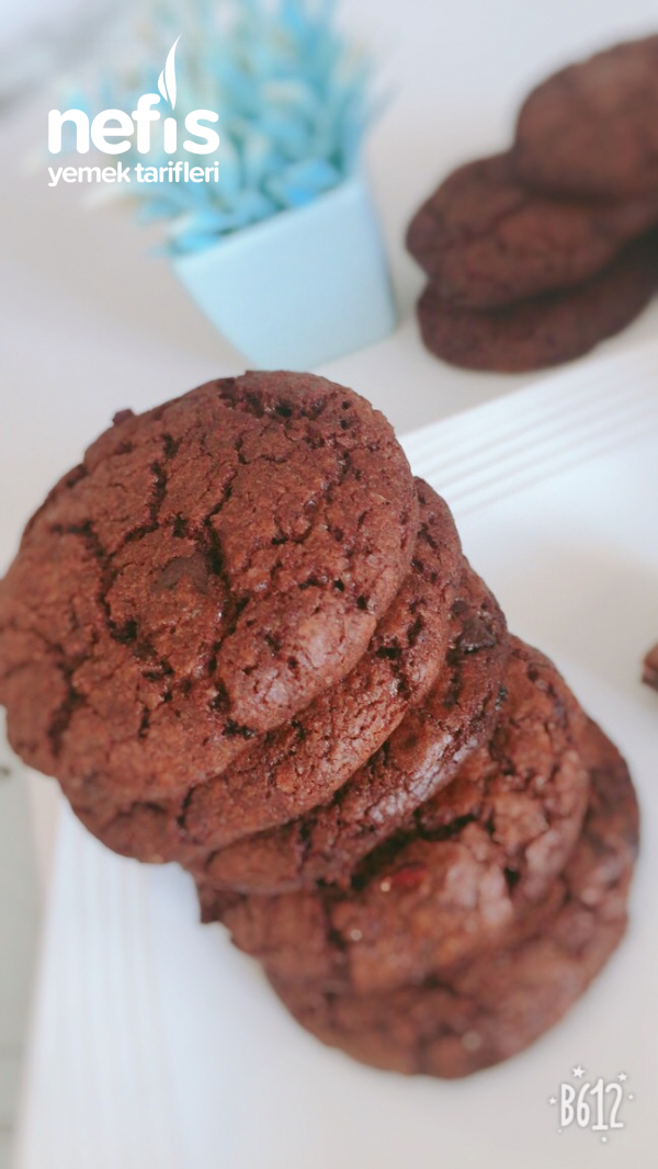 American Double Chocolate Cookies (orjinal Bol Çikolatalı Amerikan Kurabiyesi)