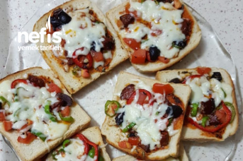 Tost Ekmeği İle Harika Pizza Tarifi