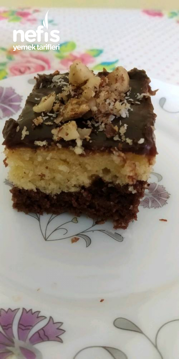 Pudingli 2 Renk Kek Nefis Yemek Tarifleri