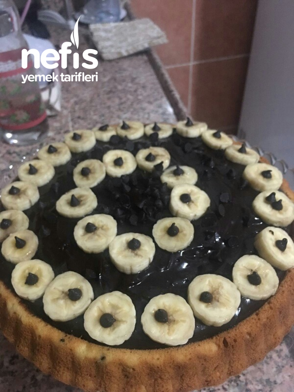 Tart Kalıbında Pudingli Kakaolu Muzlu Kek Nefis Yemek Tarifleri