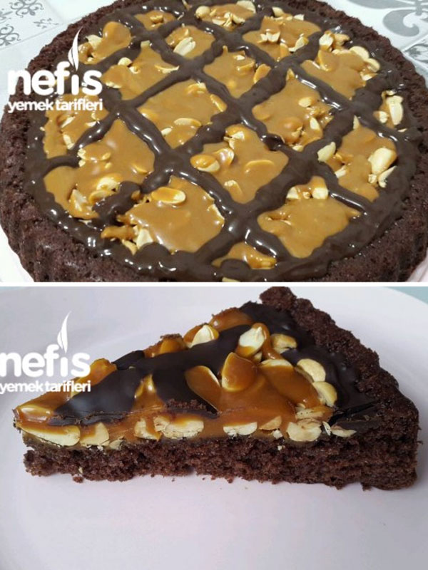 Yerfıstıklı Karamelli Tart Kek Nefis Yemek Tarifleri