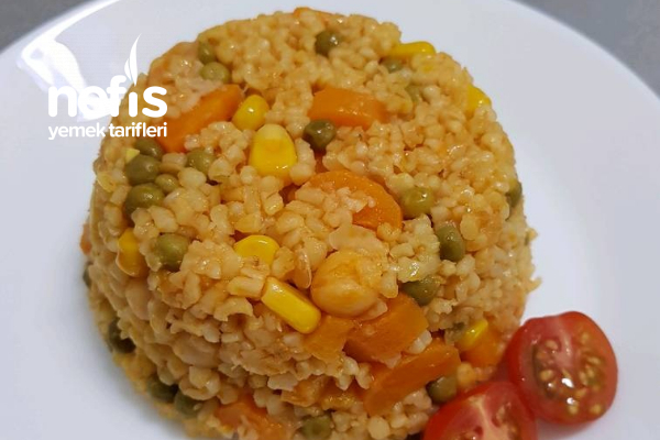 Teremyağlı Garnitürlü Bulgur Pilavı