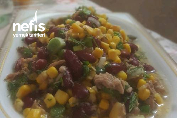 Ton Balıklı Meksika Fasulyeli Salata