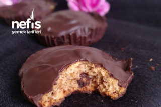 Teremyağlı Şekersiz Çikolata Kapli Cookie Tarifi