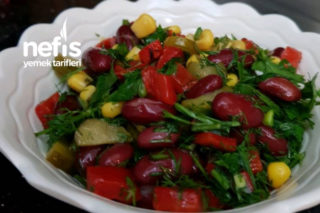 Enfes Meksika Fasülye Salatası Tarifi