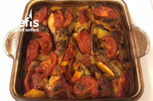 Teremyağlı Fırında Patatesli Köfte Tarifi Teremyağlı Fırında Patatesli Köfte Tarifi