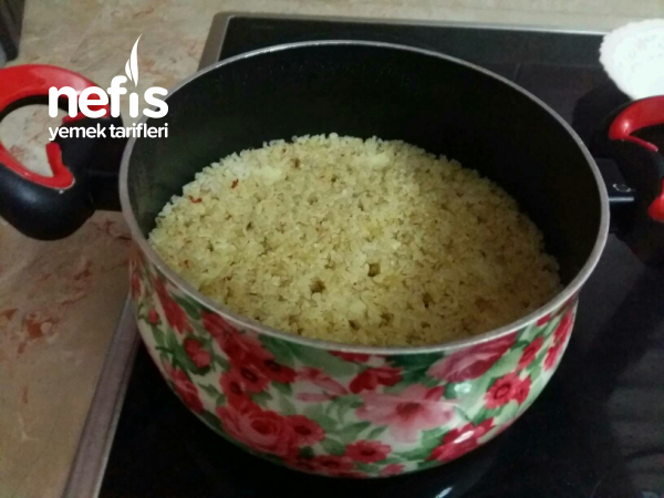 Teremyağlı Patatesli Bulgur Pilavı