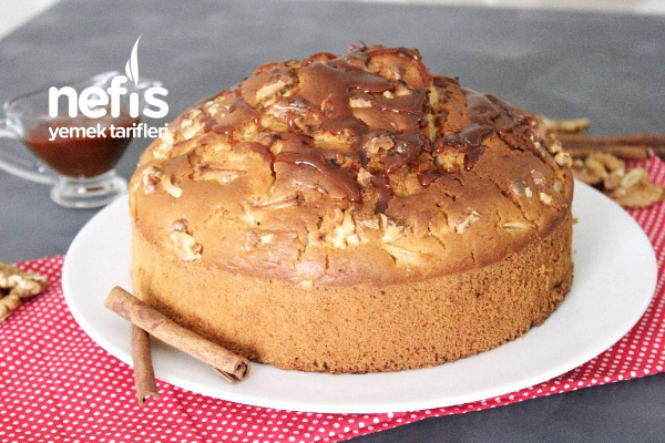 Karamel Soslu Elmalı Kek Nefis Yemek Tarifleri 5325545