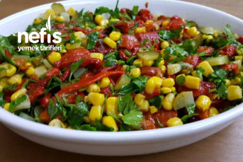 Közlenmiş Kırmızı Biber Salatası Nefis Yemek Tarifleri 5361022