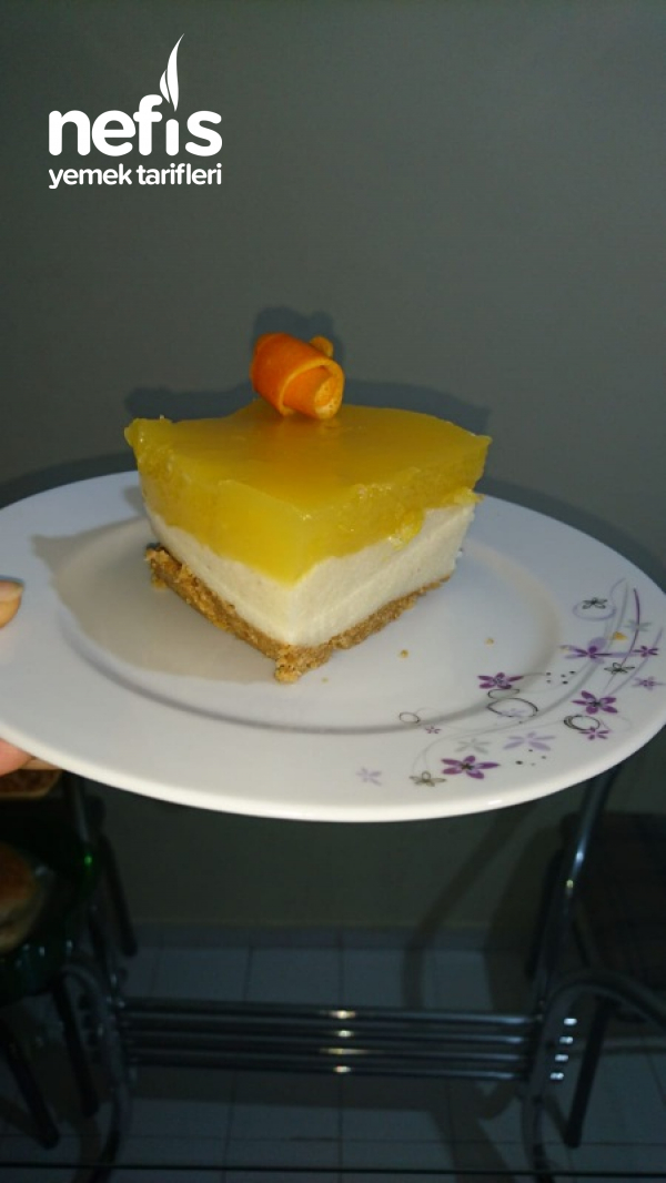 Portakal Soslu Yalancı Cheesecake