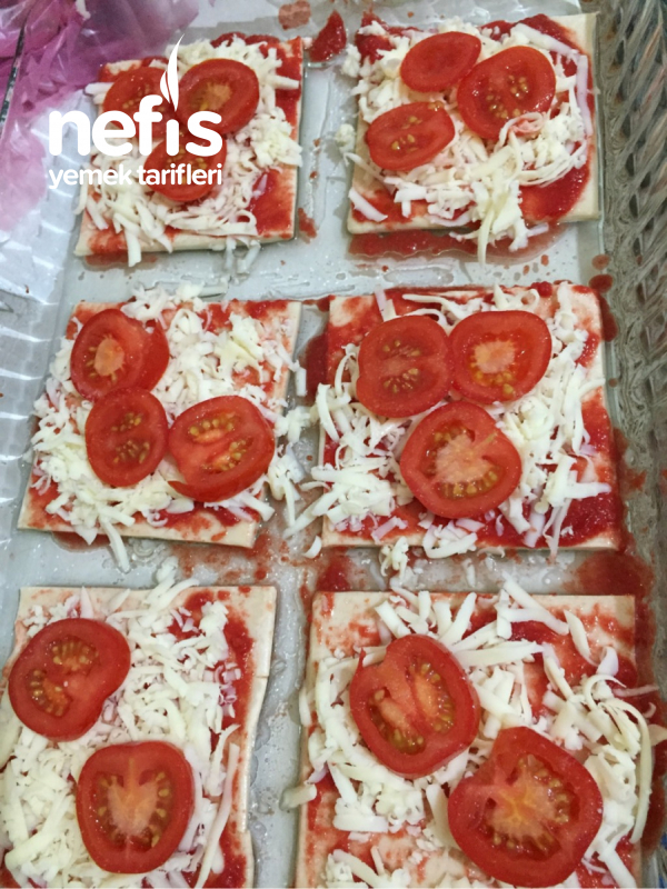 Milföy Hamurundan Vejeteryan Pizza ( Resimli Anlatım) Bayılacaksınız