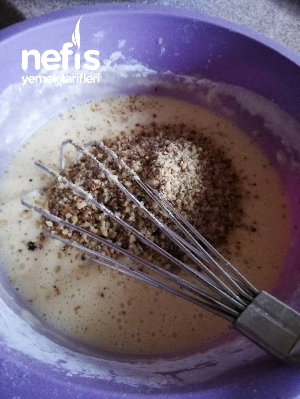 Beyaz Çikolata Soslu Cevizli Kek Nefis Yemek Tarifleri
