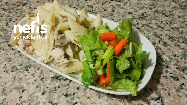 Beşamel Soslu Mantarlı Tavuklu Makarna - Nefis Yemek Tarifleri