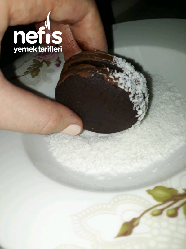 Çikolatalı Sandviç Kurabiye (Browni Tadında Lezzeti Garanti) Nefis