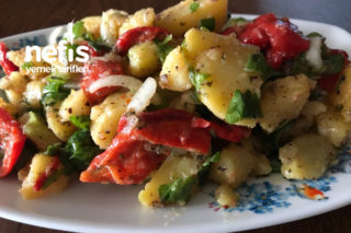 Patates Salatası (Hardallı Köz Biberli Değişik) Tarifi