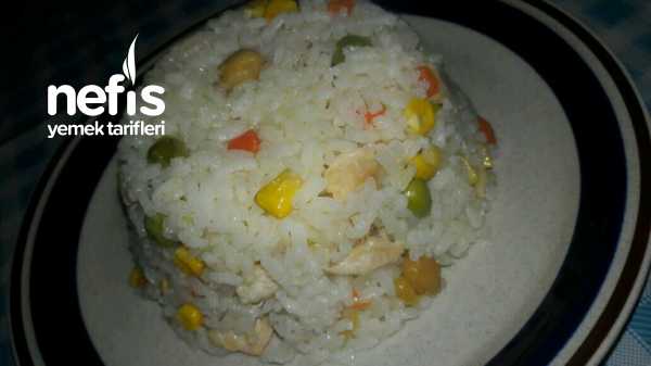 Garnitürlü – Tavuklu Pirinç Pilavı