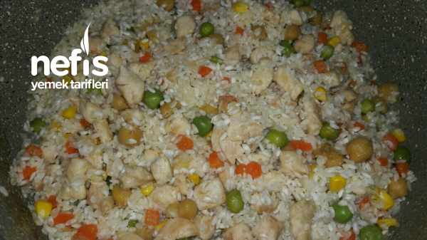 Garnitürlü – Tavuklu Pirinç Pilavı