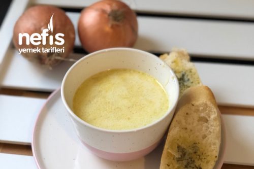 Kremalı Nefis Soğan Çorbası Resimli Anlatım Tarifi
