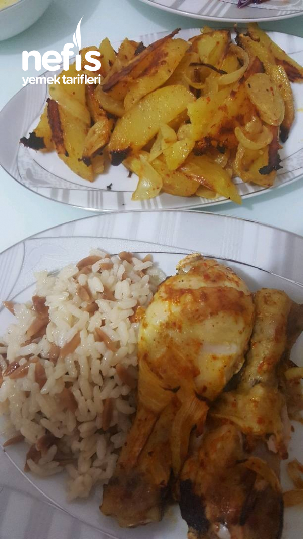 Sar-pişir Tekniğiyle Körili Tavuk Baget/patates