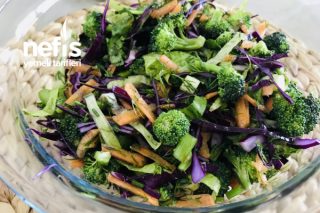 Renkli Kış Salatası (Brokolili) Tarifi