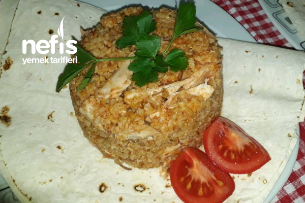 Teremyağlı Tavuklı Bulgur Pilavı