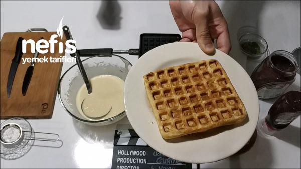 Evde Waffle Nasıl Yapılır? Kolay Waffle Ortaköy Waffle (videolu)