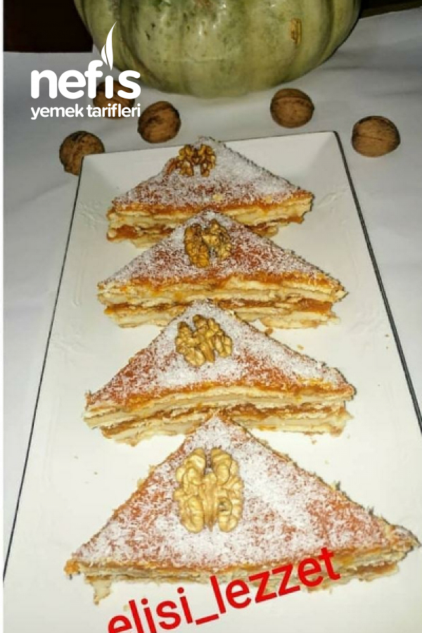 Teremyağlı Bisküvili Balkabaklı Pasta Nefis Yemek Tarifleri