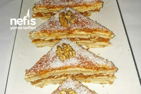 Teremyağlı Bisküvili Balkabaklı Pasta Nefis Yemek Tarifleri