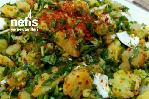 Haftasonu Kahvaltısına Yumurtalı Patates Salatası Tarifi