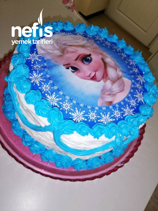 Elsa Doğum Günü Pastası (kolay)
