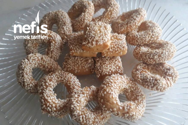Teremyağlı Susamlı Tuzlu Kurabiye (Gevrek Tadında) Nefis Yemek Tarifleri