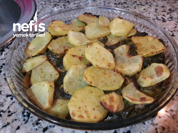 Fırında Ispanaklı Patates
