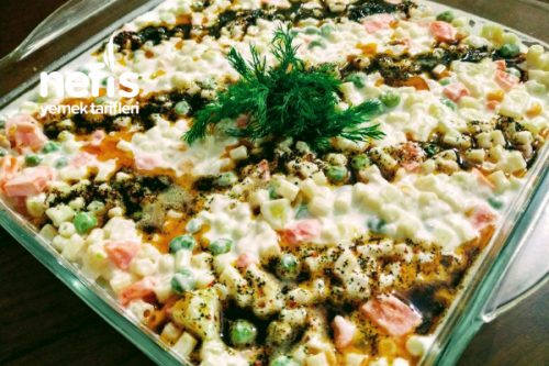Makarnalı Rus Salatası Tarifi