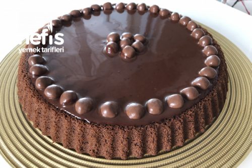 Nefis Kremalı Çikolata Ganajlı Tart Pasta (Mutlaka Deneyin) Nefis